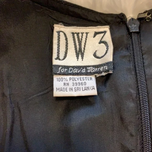 DW3 for David Warren) black dress - Picture 15 of 15